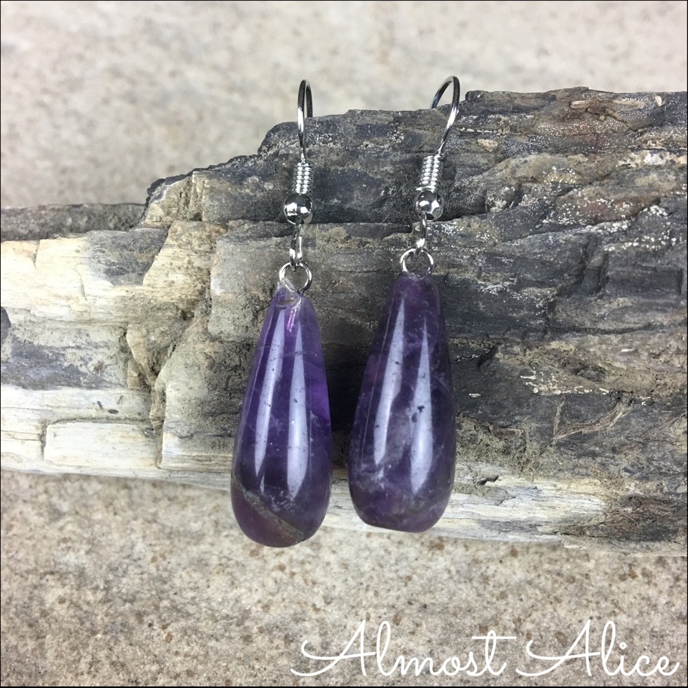 Amethyst Drop Earrings